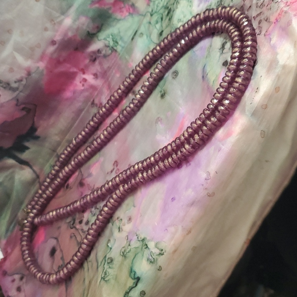 Pond necklace 44" purple